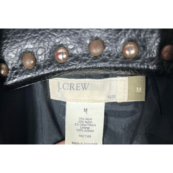 J.Crew wool blend double breasted Peacoat size M - Picture 6 of 6